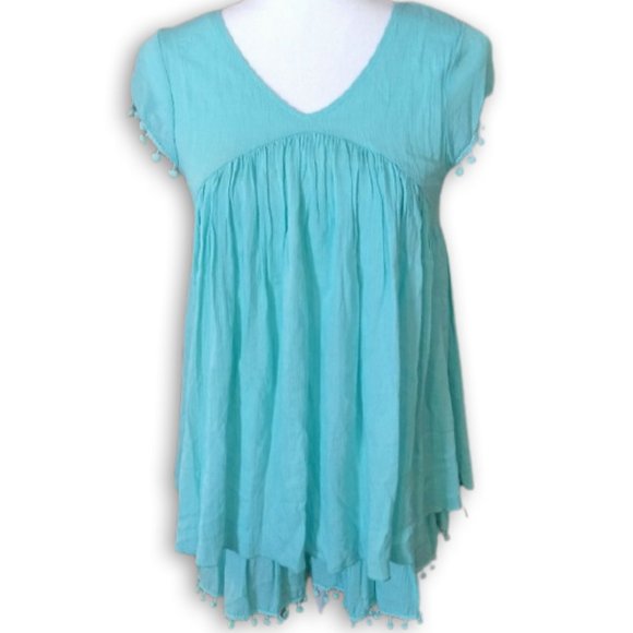 Paisley Vine Dresses & Skirts - Paisley Vine Tunic with Pompoms